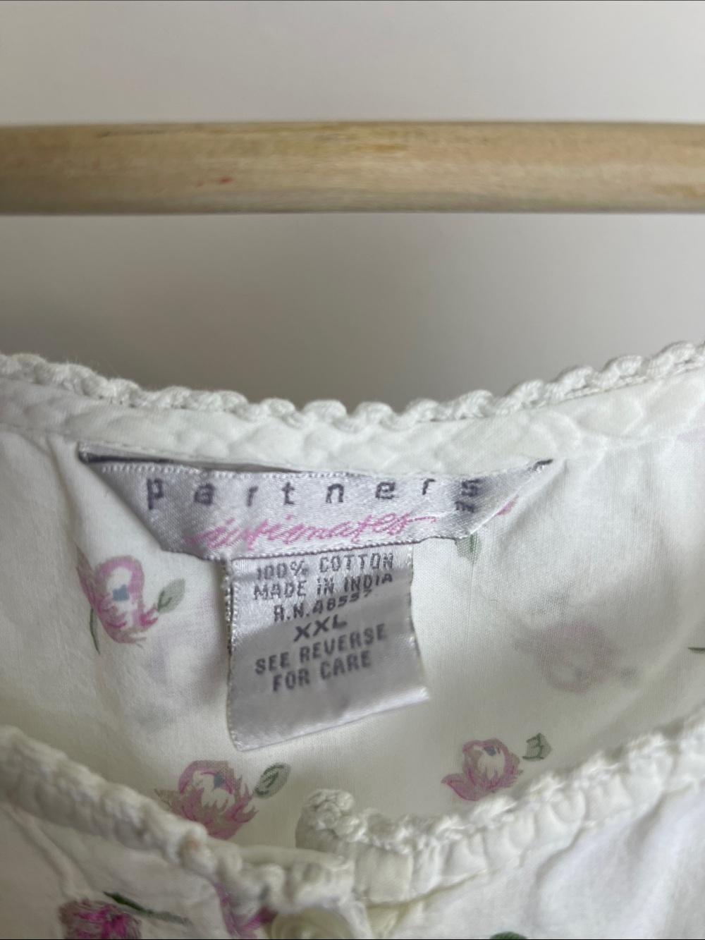 Vintage Partners Intimates cotton nightgown XXL - Picture 3 of 6